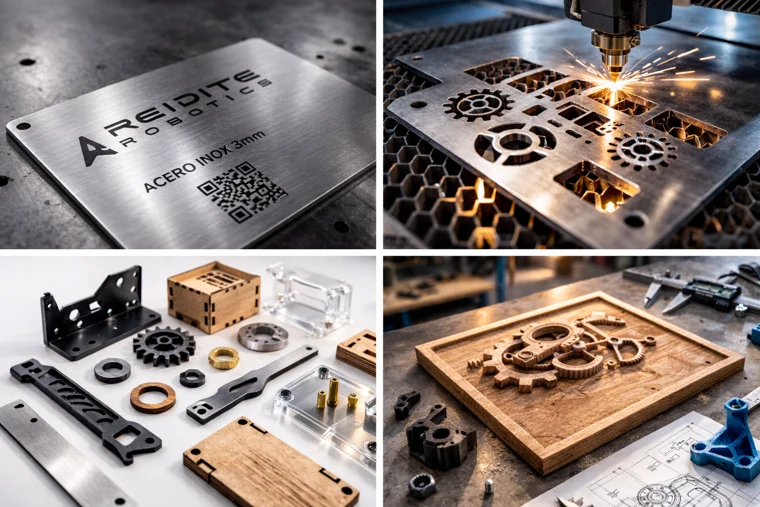 Proceso de corte láser en metal